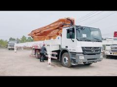 Actros 3341 Truck Mounted Boom Pump 287kw 9 Mpa Concrete Placing