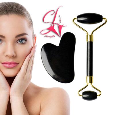 China Hot Selling Face Lift Quartz Multi Color Neck Massager Jade Roller Facial Cosmetics for sale