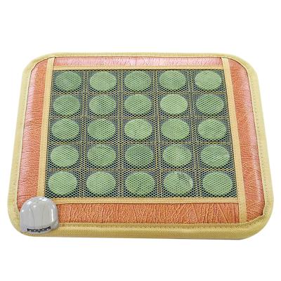 China Relax Your Muscles Jade Tourmaline Jade Tourmaline Electric Heating Pad Back Pain Cushion Jade Mat Pad for sale