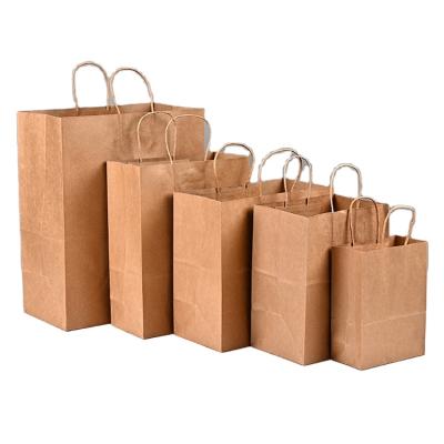 China Recyclable Paper Bag Small Deli Packaging Food Packet Bag Takeaway Beverage Custom for sale