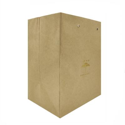 China Customized Recyclable Take Away Food Bag Fashion Shopping Bag Brown Kraft Paper Bags for sale