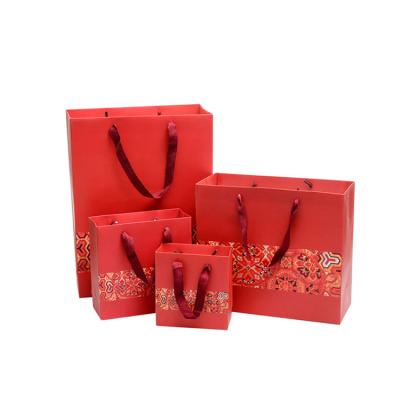 China Customized Recyclable Paper Bag Logo Printing Small Paper Bag Branded Paper Bag for sale