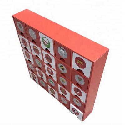 China Customized according to customer needs custom christmas drawers gift box china suppliers advent calendar for sale