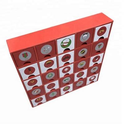 China Christmas 2019 Recyclable Custom Printing Blank Advent Calendar Gift Box Advent Calendar Box for sale