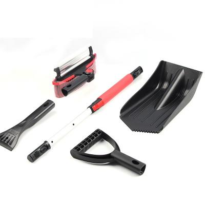 China Eco-Friendly New family convenient multi-function super practical long 4-in-1 car snow shovel set for sale