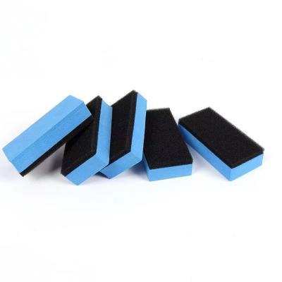 China Reusable General  beauty plating crystal polishing coating EVA composite polyester waxing car wash sponge for sale