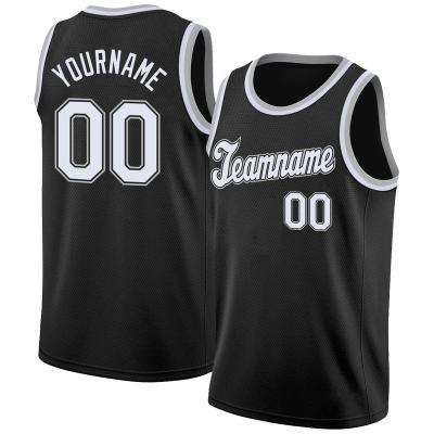 China Round Rib Knitted Tank Top OEM Quality Custom Sublimation Quick Dry Hot High End Antibacterial Basketball Tank Top for sale