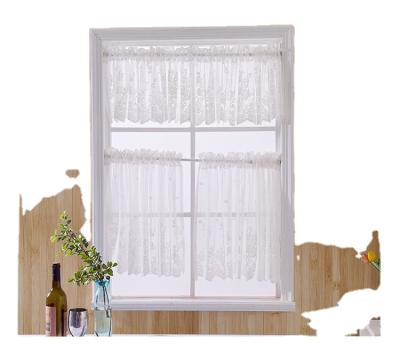 China Kitchen Cafe Gauze Curtain Insulated Cool Small Use Small Rod Curtain Lace Shorts Curtain for sale