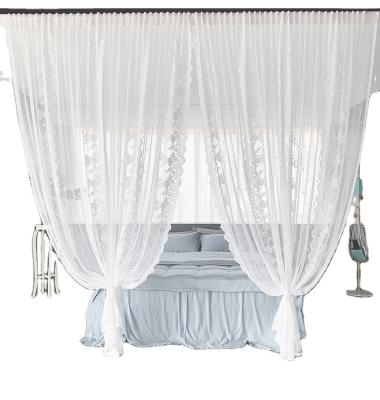 China Modern and elegant ready made lace curtains insulated for living room for sale