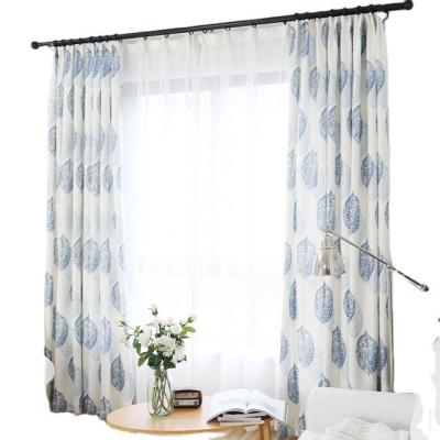 China Hafei Insulated Cotton And Printed Linen Curtain For Living Room Bedroom for sale