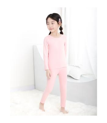 China Custom Cotton Girls Pajamas Kids Pajamas Wholesale Soft Thermal Wholesale Designer 100% Bamboo Girls Pajamas Sleepwear for sale