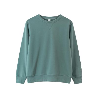 China Anti-wrinkle men quality 460 gsm fleece solid color pullover heavy oversized crewneck sweatshirt for sale