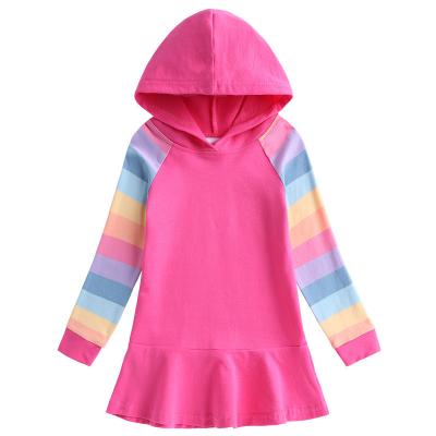 China Anti-wrinkle children clothes autumn baby lapel fashion long sleeves long sleeve dress girl dress elegant children's clothing for sale