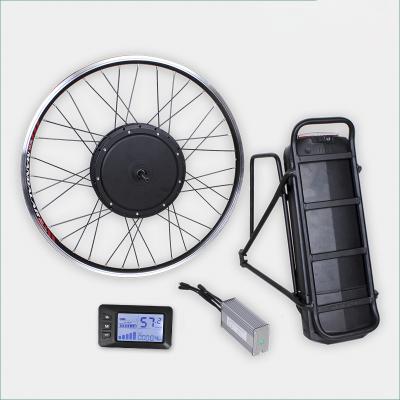 China 48v 1000w conversion kit ebike lithium battery electric bike kit with flat bottle VCT009 for sale