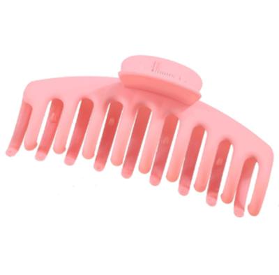 China Korean Keel Hair Clip 11cm Matte Color Jaw Clip Big Size Plastic+Metal Style 9 Teeth Grab Hair Claw Clips for sale