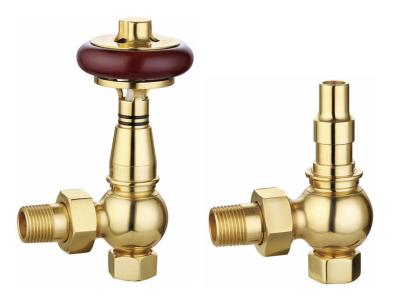 China Classic Brass Traditional Chrome Radiator Valves 15mmx1/2 Inches For Copper Pipe for sale