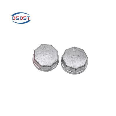 China Industrial Product Retro Accessories / Decoration Female HeiBei BSP Malleable Iron Galvanized Pipe Fitting Hex Pipe Cap for sale