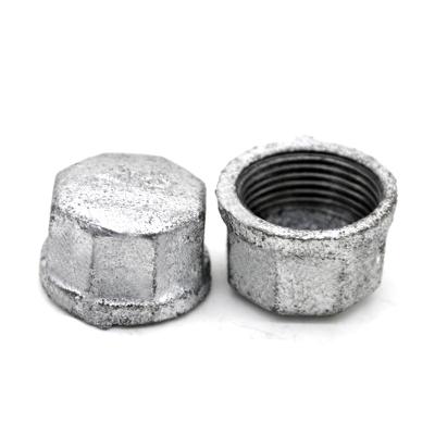 China Retro Industrial / Decoration Product Accessories DSDST Galvanized Malleable Iron Pipe Fittings Covers End Pipe Coupling Manufacturer for sale