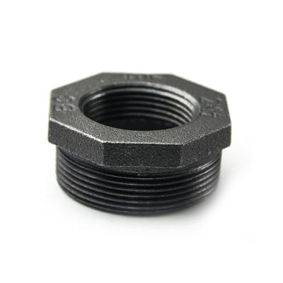 China Retro Industrial Product Accessories/ Male Female Threaded Reducing Pipe Fittings Hexagon Ring Decoration Malleable Cast Iron Reducing Hexagon Ring for sale