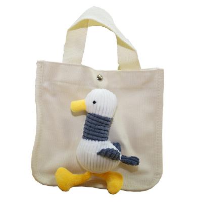 China Wholesale New Design High Quality Children's Mini Handbag Cute Kids Girls Fashionable Canvas Bag for sale