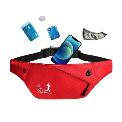 China Hot Selling Water Proof Custom Logo Waterproof Sports Waist Pack Pouch With Water Bottle Holder Neoprene Waist Bag Pouch Belt Bum Bag for sale