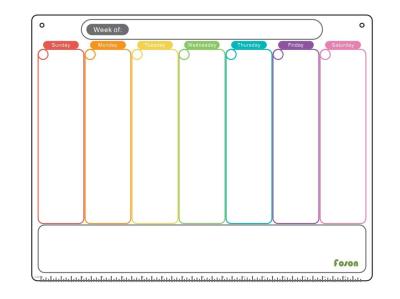 China Organizador magnético Small Magnet Calendar del refrigerador del borrado seco para el refrigerador en venta