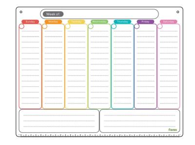 China Eco Friendly Soft Magnetic Fridge Calendar Planner 43*33cm for sale