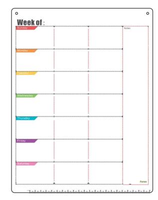 China Environmental White Magnetic Refrigerator Calendar Fridge Weekly Planner for sale