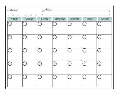 China Tablero seco del borrado del calendario del planificador mensual magnético horizontal grueso del refrigerador X 16,9 13inch en venta