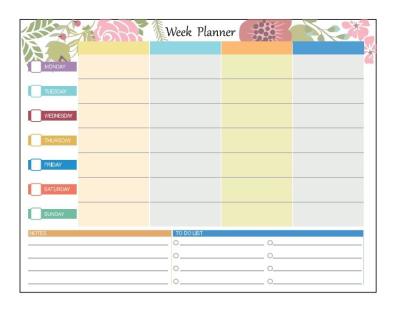 China Libreta horizontal del refrigerador del borrado seco magnético semanal de encargo del calendario X 16,9 13inch en venta