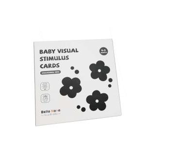 China Early Learning Newborn Infant Stimulation Flashcards Centre For 0-3 Months for sale