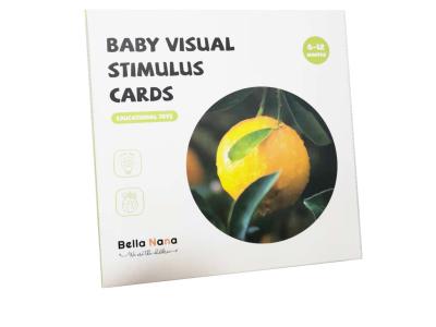 China Cutomized Baby Newborn Visual Stimulation Cards Animals Plants Flashcards For 6-12 Months for sale