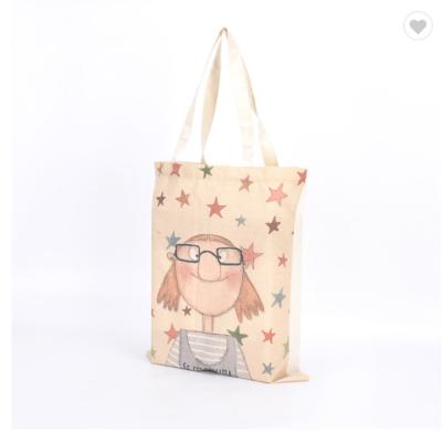 China Customized 100gsm Sublimation Cotton Fabric Bag Canvas Cloth Shopping Bag for sale