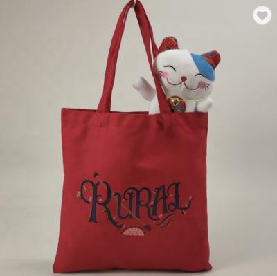 China Bolsos promocionales modificados para requisitos particulares de Tote Bag Reusable Cotton Grocery de la lona 175gsm en venta