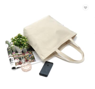 China Lona amistosa impresa Tote Bags 6oz 8oz de Eco de algodón del bolso orgánico de la tela en venta