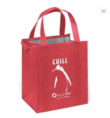 Chine Un sac plus frais 80gsm de grand sac thermique pliable d'épicerie non-tissé à vendre