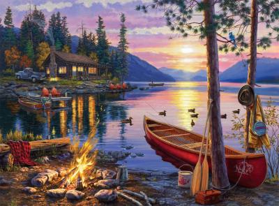 China ODM Giant Floor Darrell Bush Canoe Lake Paper Jigsaw Puzzle 1000 Piece for sale