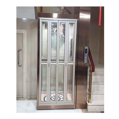 China Factory Wholesale Price Customized Modern Home Elevator Small Stainless Steel Elevator 2 Person for sale