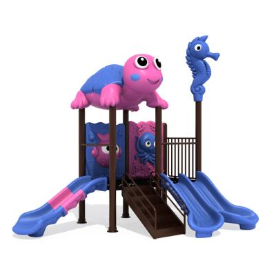 China Imported high quality LLDPE +galvanized steel pipe kids slide outdoor plastic kids slide playground equipment outdoor plastic playground sets outdoor for sale