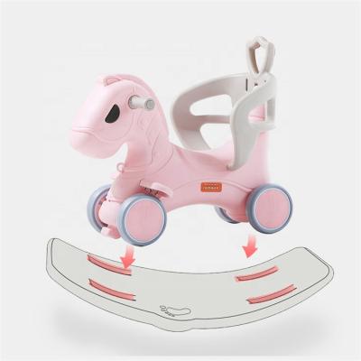 China New Assembly Baby Rocking Horse Easy Indoor Plastic Children Toy Gift Rocking Horse in Bedroom for sale