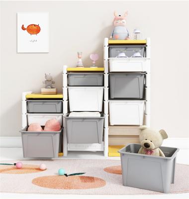 China Easy Assembly Factory Price Indoor Kids Children Furniture Set Multifunctional Child Plastic Cabinet In Bedroom for sale