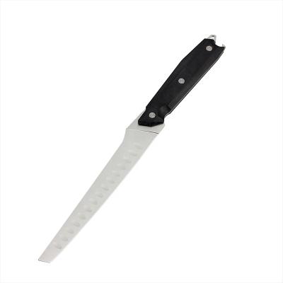 China Sustainable New Design Multifunctional 8 Inches Slicing Knife With Non-slip Handle G10 And Bottle Opener for sale