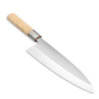 China Disposable Japanese Style 8 Inch Chef Deba Knife With Wooden Handle for sale