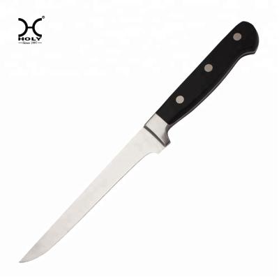 China Viable 6 Inch Professional Chef Kitchen Knife With Forged Stainless Steel ABS Handle Kitchen Boning Knife for sale