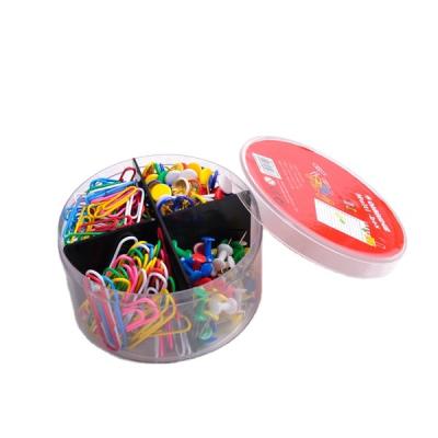 China For School and Office Paper Clip and Pin Set Wholesale High Quality Desktop Box Multi Paper Clip and Pin Set for sale