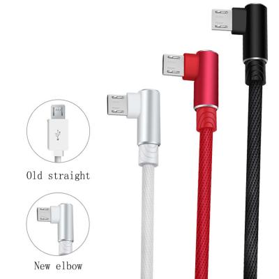 China MP3 / MP4 Zinc Alloy Micro Player 1m Elbow USB 2.0 Dual Data And Charging Cable for sale