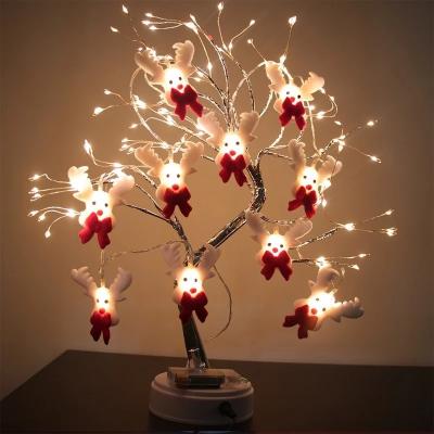 China Creative ABS Small LED Lights String Lights Flannel Snowman Lamp For Holiday Decoration Light for sale