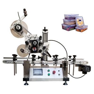 China Automatic Food Book Flat Boxes Plastic Pouch Bag Labeling Machines For Cosmetics Stand Up Pouches Labeler for sale