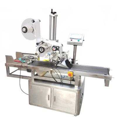 China Automatic Beverage Page Bottle Square Flatbed Bag Labeling Machine for sale