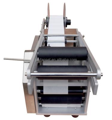 China LT-50 semi automatic beverage sticker labeling machine for PET glass bottle for sale